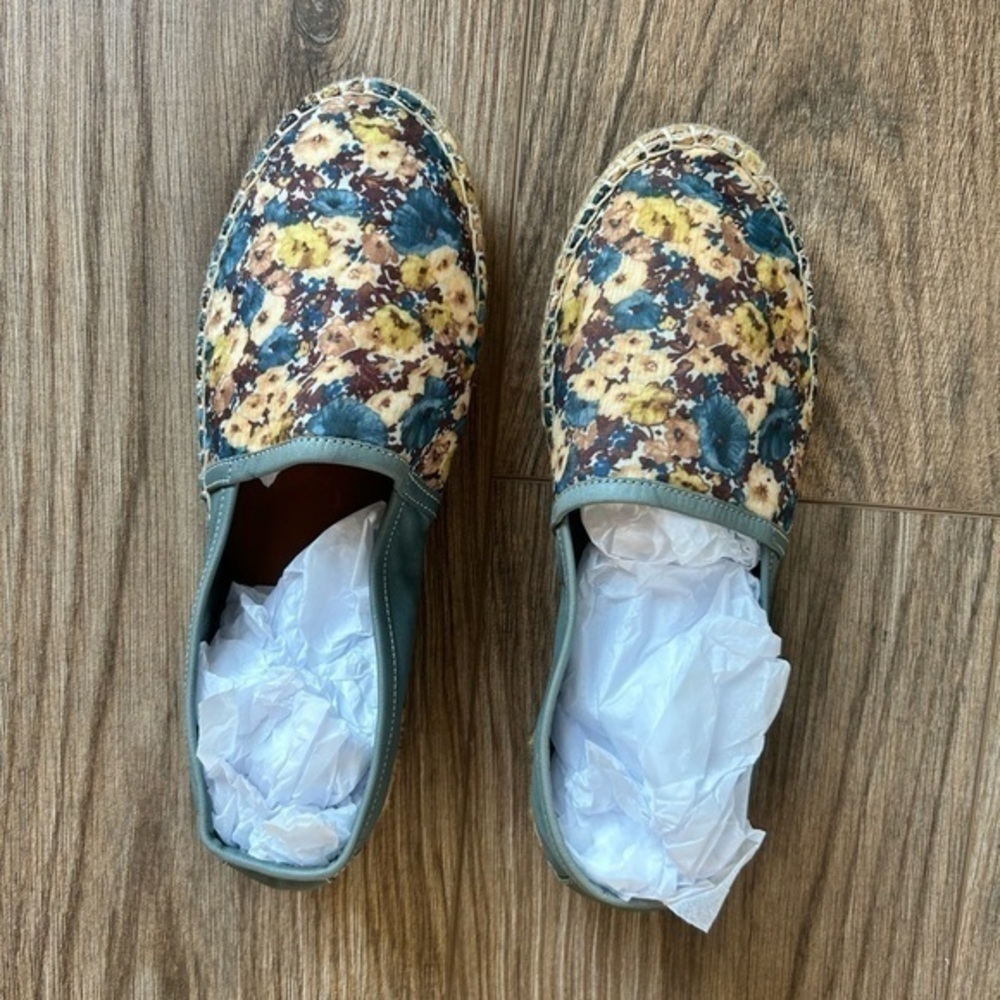 317.  Bueno Floral Canvas & Leather Espadrilles | 37
